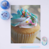 Fotobrochures voor kleurrijke cupcake flyer (Enkel)