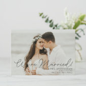 Fotobruiloft Aankondiging en ontvangst Zwarte uitn (Staand voorkant)