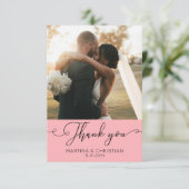 Fotobruiloft Bedankkaart (Staand voorkant)