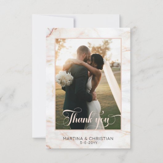 Fotobruiloft Bedankkaart (Voorkant)
