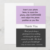 Fotobruiloft bedankt je kaart. (Voorkant / Achterkant)