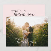 Fotobruiloft bedankt je kaart (Voorkant / Achterkant)