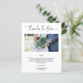 Fotobruiloft Bedankt Suppliers Whimsical Script (Staand voorkant)