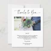 Fotobruiloft Bedankt Suppliers Whimsical Script (Voorkant)