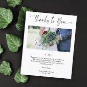 Fotobruiloft Bedankt Suppliers Whimsical Script