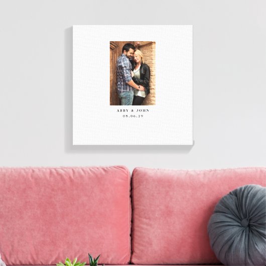 Fotobruiloft gastboek Alternatief Canvas Afdruk (Insitu (Woonkamer))