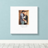 Fotobruiloft gastboek Alternatief Canvas Afdruk (Insitu (Houten vloer))