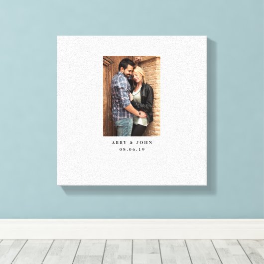 Fotobruiloft gastboek Alternatief Canvas Afdruk (Insitu (Houten vloer))