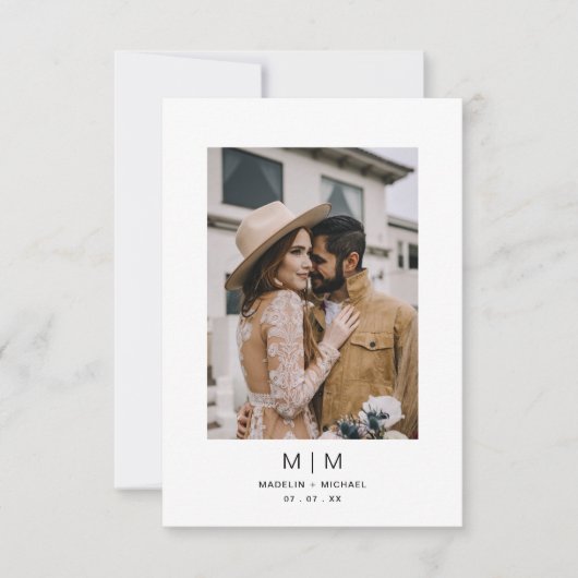 Fotobruiloft Kaart (Voorkant)
