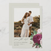  fotobruiloft met foto's, behalve de datum kaart (Voorkant / Achterkant)