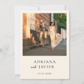 Fotobruiloft Nodig Moderne Minimalist uit Feestdagenkaart (Voorkant)