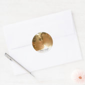 Fotobruiloft Ronde Sticker (Envelop)