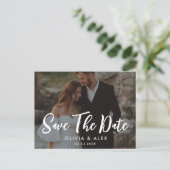 Fotobruiloft Save the Date Aankondigen Briefkaart (Staand voorkant)