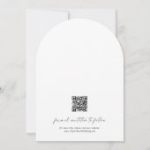 Fotobruiloft Save the Date Arch Invitation Kaart (Achterkant)