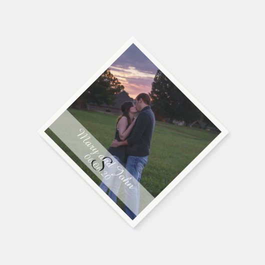 Fotobruiloft Servet (Hoek)