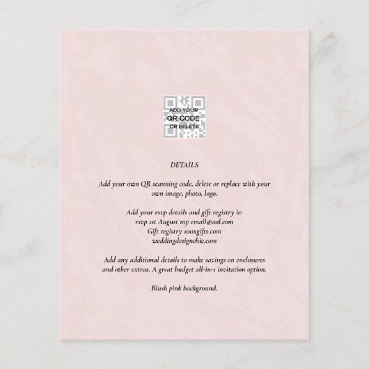 FOTOBRUILOFT UITNODIGING Budget Overlay Tekst Leah (Achterkant)