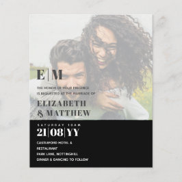 FOTOBRUILOFT UITNODIGING Budget Overlay Tekst Leah Flyer