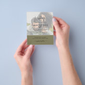 FOTOBRUILOFT UITNODIGING Budget Overlay Tekst Leah Flyer (Hand)