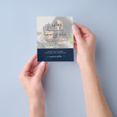 FOTOBRUILOFT UITNODIGING Budget Overlay Tekst Leah Flyer (Hand)