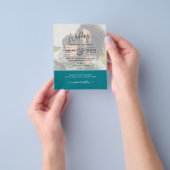 FOTOBRUILOFT UITNODIGING Budget Overlay Tekst Leah Flyer (Hand)