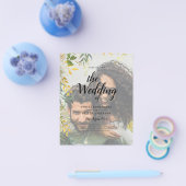 FOTOBRUILOFT UITNODIGING GroeneTinten Goud LeahG Flyer (Enkel)