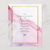 FOTOBRUILOFT UITNODIGING Roze Paars INKT LeahG (Achterkant)