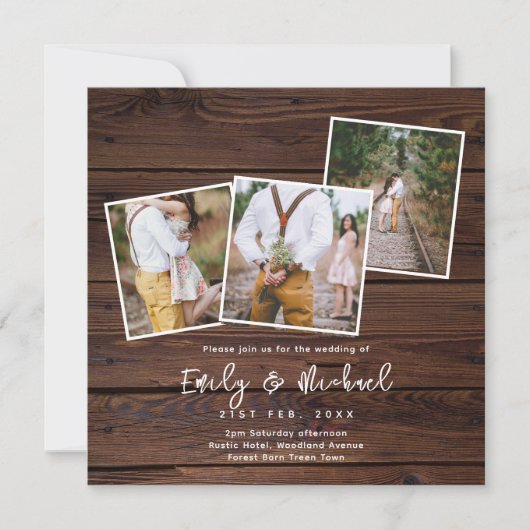 FOTOBRUILOFT UITNODIGING RUSTIEKE BOS BOERDERIJ VI (Voorkant)