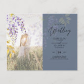 FOTOBRUILOFT UITNODIGING Wisteria Bloemen BUDGET (Voorkant)