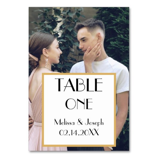 Fotobruiloft van Elegant Couple Kaart (Voorkant)