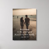 Fotobruiloft, welkomsttekencanvas afdrukken (Voorkant)
