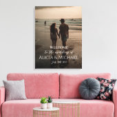 Fotobruiloft, welkomsttekencanvas afdrukken (Insitu (Woonkamer))