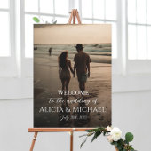 Fotobruiloft, welkomsttekencanvas afdrukken