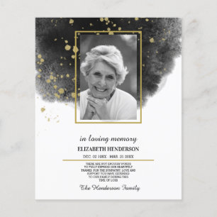 FOTOBudget Betuiging van medeleven Ter nagedachten Flyer