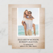 Fotobudget weddenschap sparen de datum (Voorkant / Achterkant)