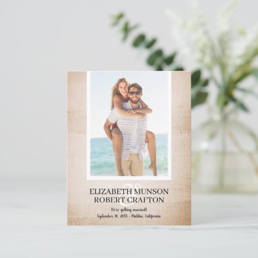 Fotobudget weddenschap sparen de datum (Staand voorkant)