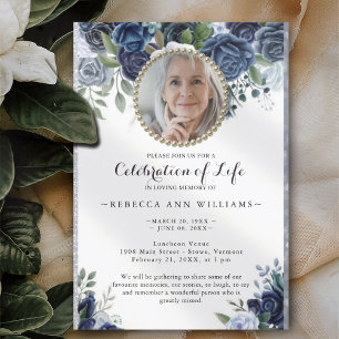 Fotobudgetmarine Rozen Celebration of Life Kaart