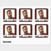 Fotobuffels met kerstcadeautjes Labels stickers (Vel)