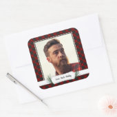 Fotobuffels met kerstcadeautjes Labels stickers (Envelop)