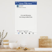 Fotocabine Accessoire Frame Social Media Ontwerp Poster (Keuken)