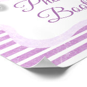 Fotocabine bord paarse vlinder poster (Hoek)