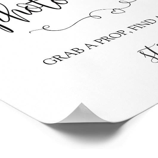 Fotocabine Bord Poster (Hoek)