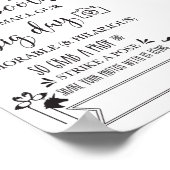 Fotocabine Hashtag Wedding Party Sign-5x7 Poster (Hoek)