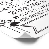 Fotocabine Hashtag Wedding Party Sign 8x10 Poster (Hoek)