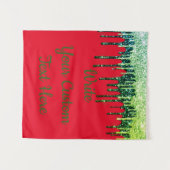 Fotocabine met kerstmis op feestdag wandkleed (Voorkant (horizontaal))