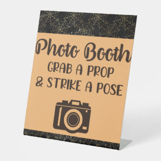 Fotocabine Pak een prop herfst bruiloft Reclamebord Met Voetstuk