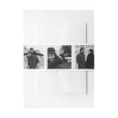  Fotocabine Strip Collage Script Wedding Uitnodigingen Wikkel (Voorkant Voorbeeld)