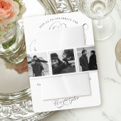  Fotocabine Strip Collage Script Wedding Uitnodigingen Wikkel