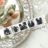  Fotocabine Strip Collage Script Wedding Uitnodigingen Wikkel