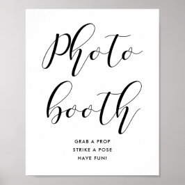Fotocabinet huwelijksbord poster