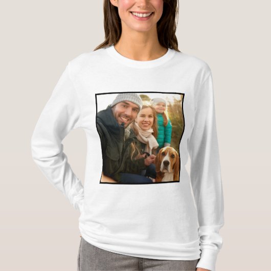 Fotocadeau | Moderne persoonlijke familiefoto T-shirt (Voorkant)